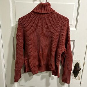 Madewell cropped turtleneck sweater